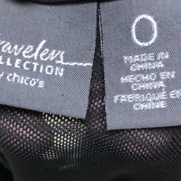 Chico’s Open Weave Kimono, Sequins Black/White Weave, Chico's Size 0 Reg 4/6 - Picture 5 of 6